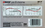 Compact Cassette BASF Pro II Chrome 90 "PRO II-CR" Type II Chrome 1981 USA