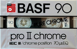 Compact Cassette BASF Pro II Chrome 90 "PRO II-CR" Type II Chrome 1981 USA