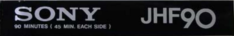 Compact Cassette Sony JHF 90 Type II Chrome 1979 Japan