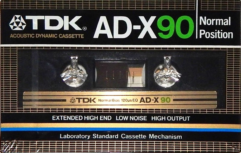 Compact Cassette TDK AD-X 90 Type I Normal 1982 USA