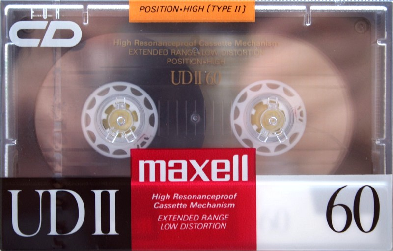 Compact Cassette Maxell UDII / UD2 60 Type II Chrome 1989 Japan