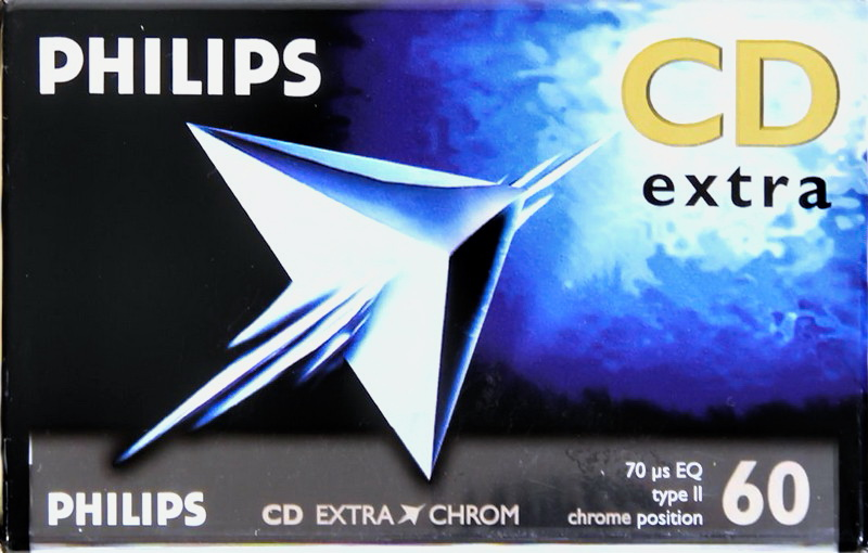 Compact Cassette Philips CD Extra 60 Type II Chrome 1998 Europe