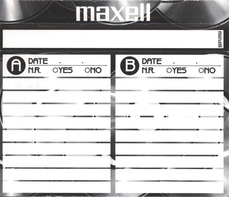 Compact Cassette Maxell Metal CD 90 Type IV Metal 1998 Europe