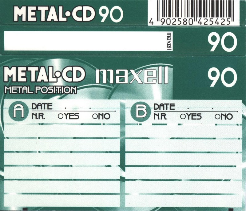 Compact Cassette: Maxell / Hitachi Maxell - Metal CD 90