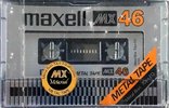 Compact Cassette Maxell MX 46 Type IV Metal 1978 USA