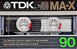 Compact Cassette TDK MA-X 90 Type IV Metal 1986 North America
