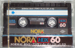 Compact Cassette Nora HDX 60 Type I Normal Turkey