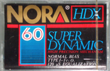 Compact Cassette Nora HDX 60 Type I Normal Turkey