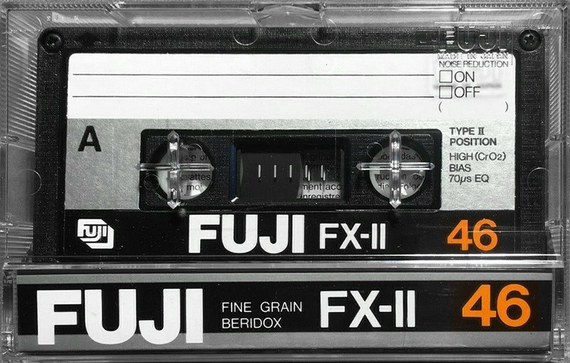 Compact Cassette Fuji FX-II 46 Type II Chrome 1980 Europe, North America