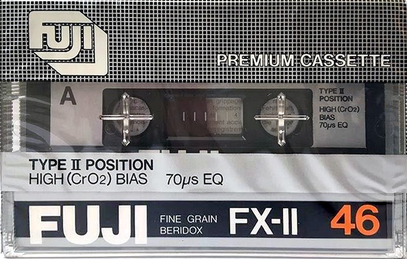 Compact Cassette Fuji FX-II 46 Type II Chrome 1980 Europe, North America