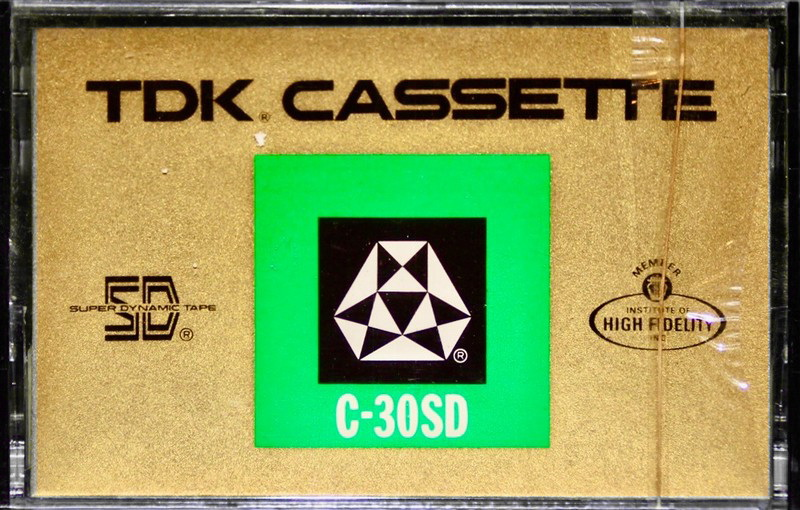Compact Cassette TDK SD 30 "C-30SD" Type I Normal 1971 USA