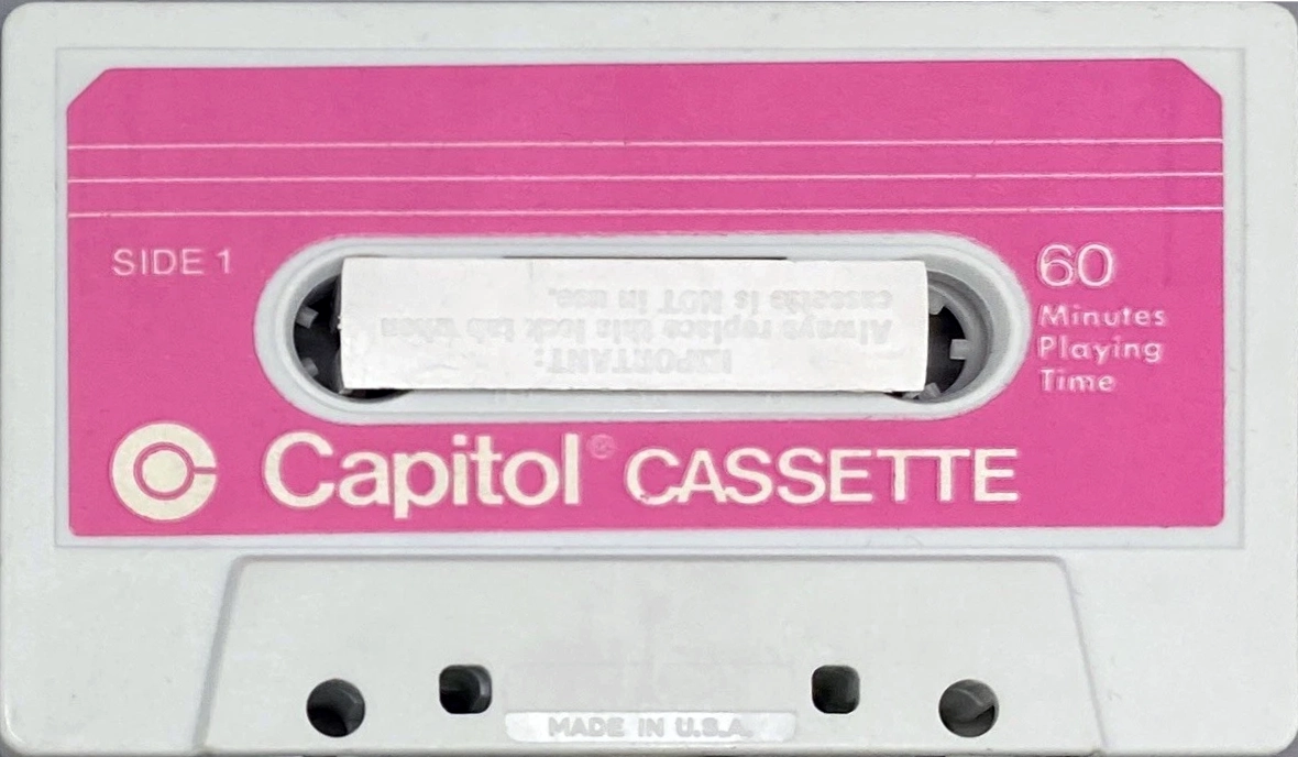 Compact Cassette Capitol Psychedelic Fingers 60 Type I Normal 1969 USA