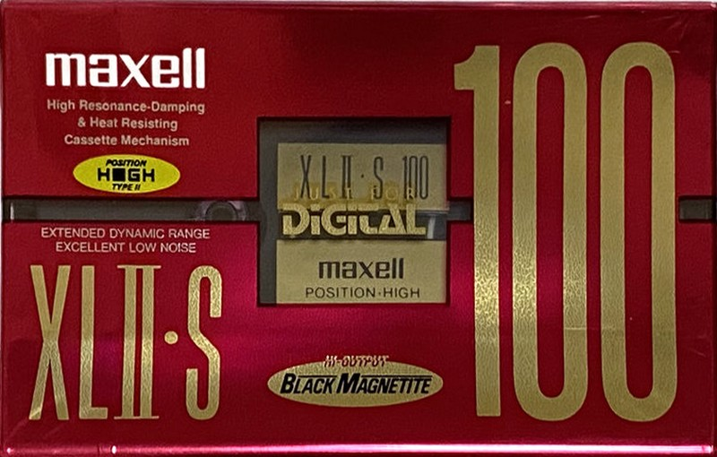 Compact Cassette Maxell XLII-S 100 "XLII-S 100(E)" Type II Chrome 1995 Japan