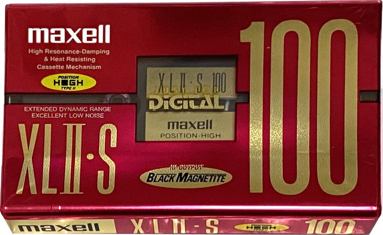 Compact Cassette Maxell XLII-S 100 "XLII-S 100(E)" Type II Chrome 1995 Japan