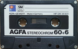Compact Cassette AGFA Stereochrom 60+6 Type II Chrome 1979 Europe