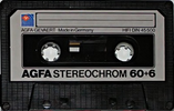 Compact Cassette AGFA Stereochrom 60+6 Type II Chrome 1979 Europe