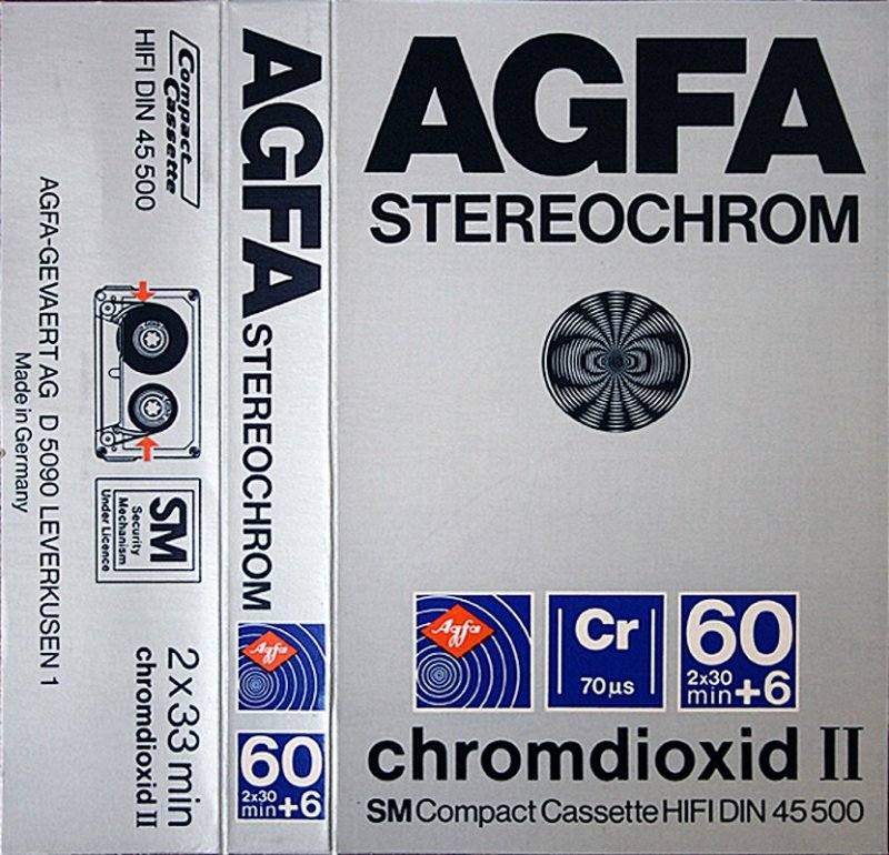 Compact Cassette: AGFA  - Stereochrom 60+6