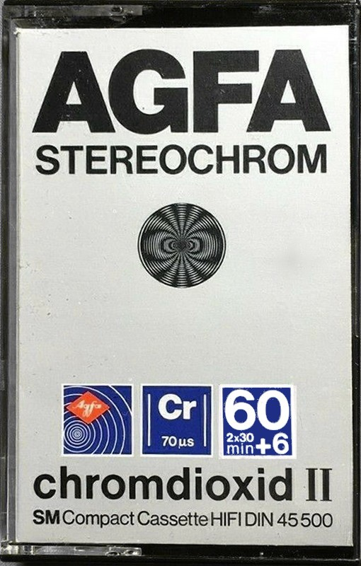 Compact Cassette AGFA Stereochrom 60+6 Type II Chrome 1979 Europe