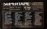Compact Cassette Realistic Gold Plus 60 Type I Normal 1992 South Korea