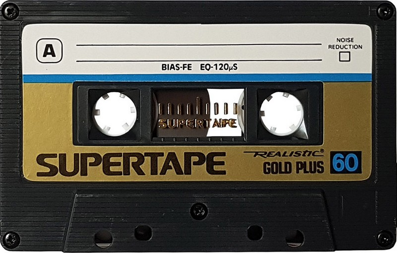 Compact Cassette Realistic Gold Plus 60 Type I Normal 1992 South Korea