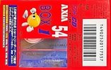 Compact Cassette AXIA Box 1 54 "BOX1A 54" Type I Normal 1995 Japan