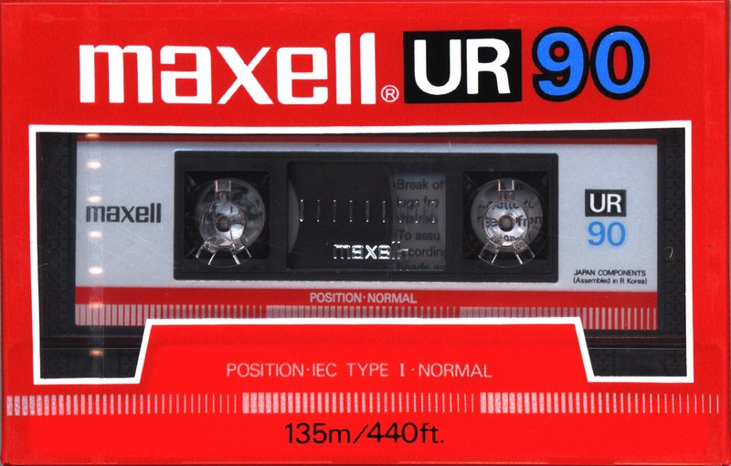 Compact Cassette Maxell UR 90 Type I Normal 1986 USA