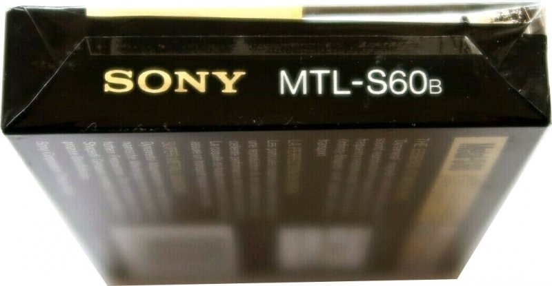 Compact Cassette Sony Metal-S 60 "MTL-60B" Type IV Metal 1989 Europe