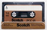 Compact Cassette Scotch 15 "PCC" Computer Cassette 1983 Europe