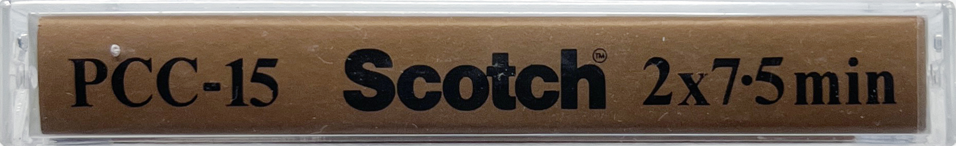 Compact Cassette Scotch 15 "PCC" Computer Cassette 1983 Europe