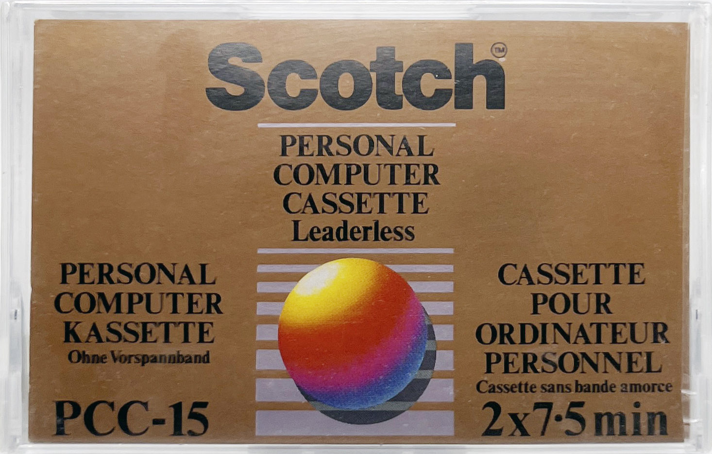 Compact Cassette Scotch 15 "PCC" Computer Cassette 1983 Europe