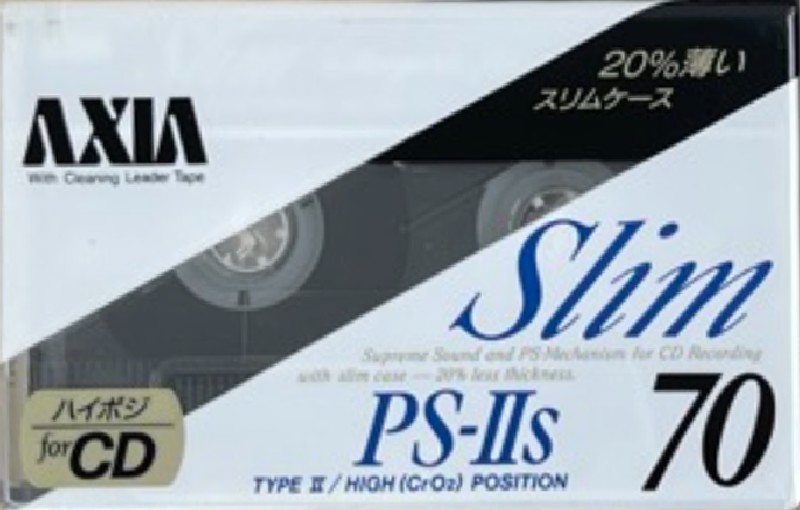 Compact Cassette AXIA PS-IIs 70 "PS-2S A 70" Type II Chrome 1990 Japan