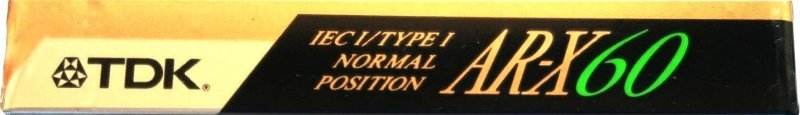 Compact Cassette TDK AR-X 60 "AR-X60ES" Type I Normal 1991 Europe