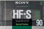 Compact Cassette Sony HF-S 90 Type I Normal 1988 Japan