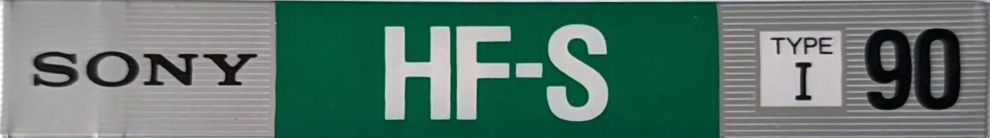Compact Cassette Sony HF-S 90 Type I Normal 1988 Japan