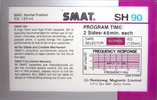 Compact Cassette Smat 90 Type I Normal 1984 South Korea