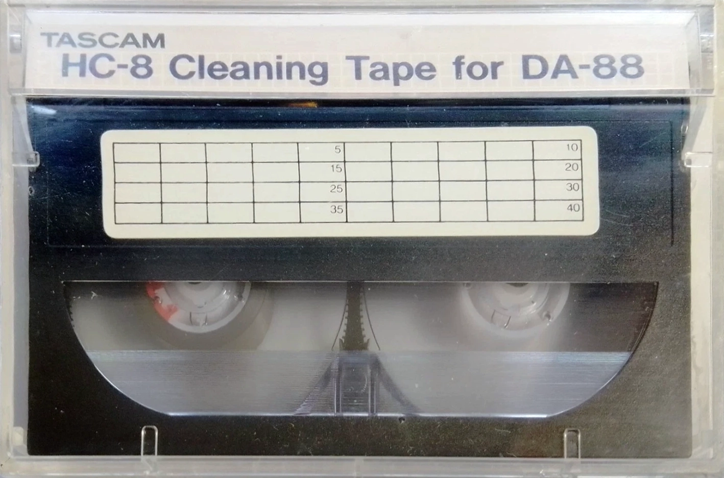 Video8, Hi8, Digital8 Tascam "Hi8 HC-8 for DA-88" Cleaning Cassette 1993 Worldwide