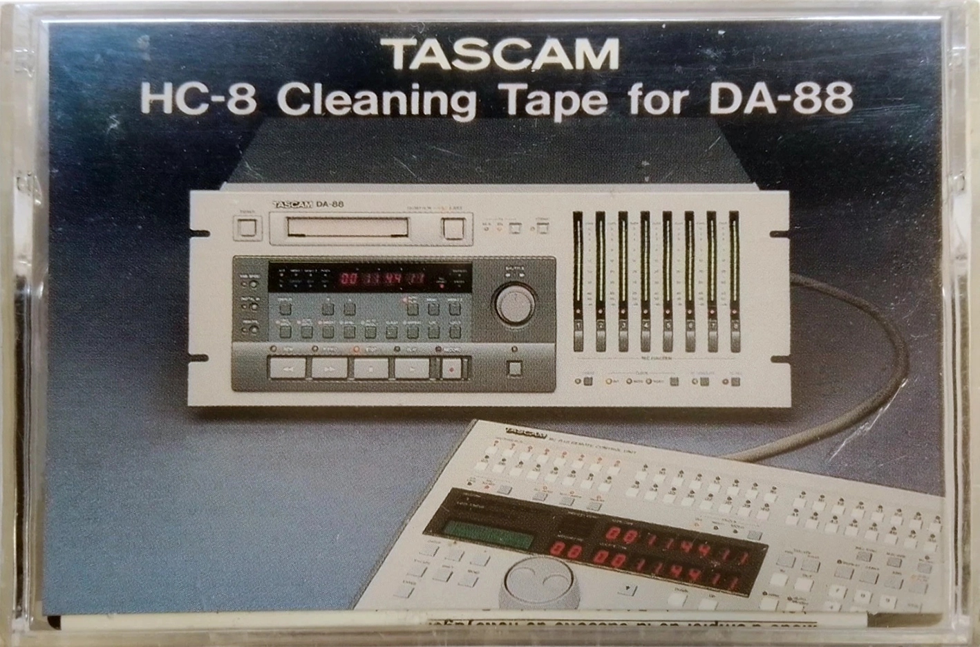 Video8, Hi8, Digital8 Tascam "Hi8 HC-8 for DA-88" Cleaning Cassette 1993 Worldwide