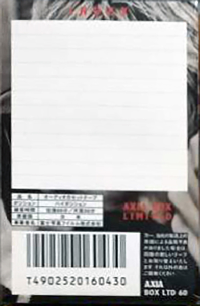 Compact Cassette AXIA Box Limited 60 "Yes or No" Type II Chrome 1999 Japan