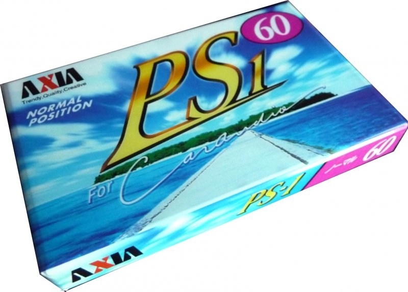 Compact Cassette AXIA PS-I / PS-1 60 "PS1K 60" Type I Normal 1998 Japan
