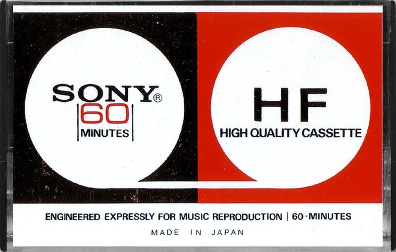 Compact Cassette Sony HF 60 Type I Normal 1972 USA