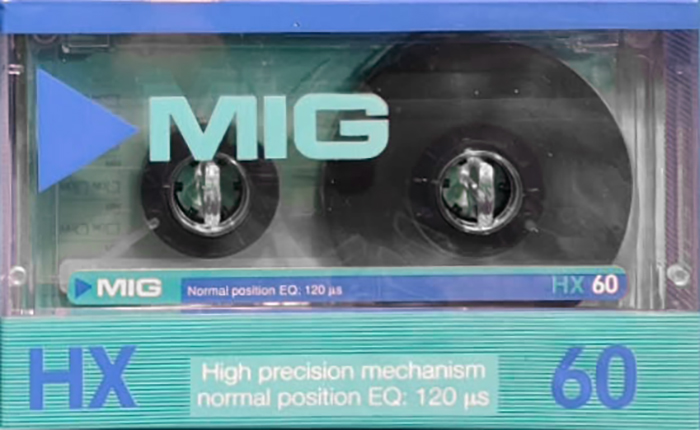 Compact Cassette MIG HX 60 Type I Normal 1987 Europe