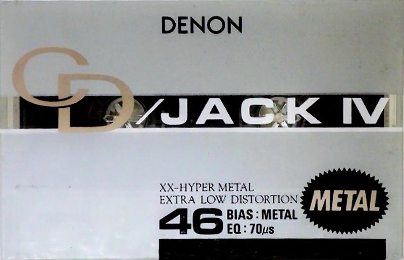 Compact Cassette Denon CD JACK IV 46 "KCD4-46" Type IV Metal 1990 Japan