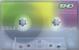 Compact Cassette Sony CDix II 90 "C-90CDX2H" Type II Chrome 2000 Japan