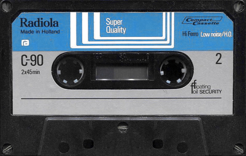 Compact Cassette Radiola Super Quality 90 Type I Normal 1975 Europe
