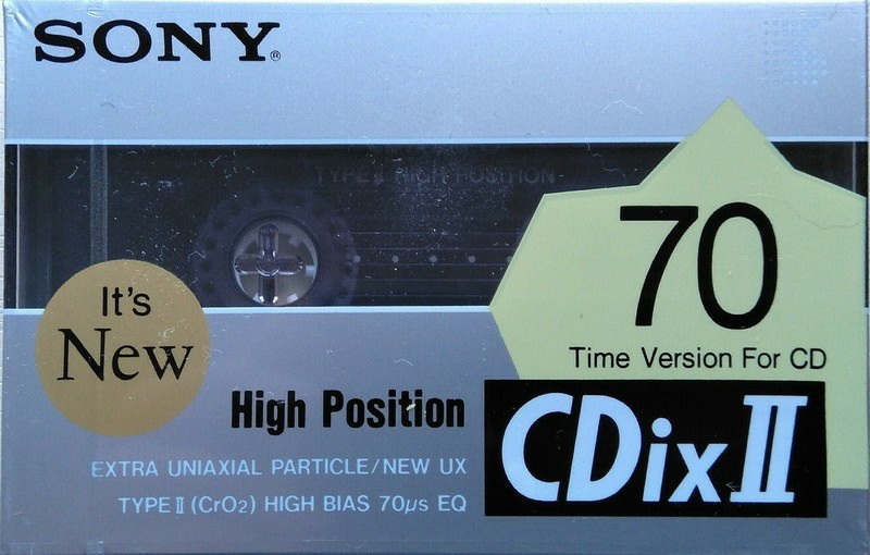 Compact Cassette: Sony  - CDix II 70