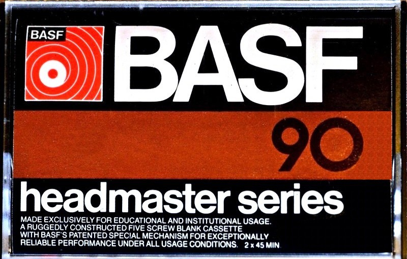 Compact Cassette BASF Headmaster Series 90 Type I Normal 1976 USA