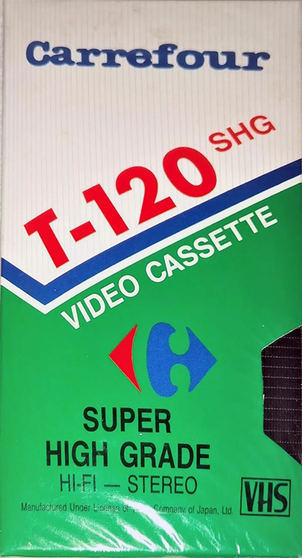 VHS, Video Home System Carrefour 120 "SHG" Type I Normal North America