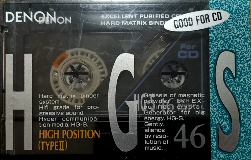 Compact Cassette Denon HG-S 46 Type II Chrome 1990 Japan