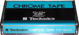 Compact Cassette Technics 60 "RT-60C" Type II Chrome 1973 Japan