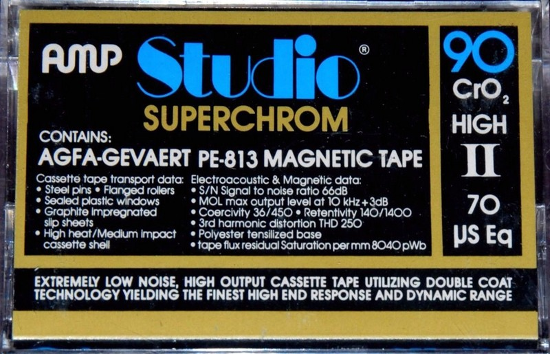 Compact Cassette AMP Studio 90 Type II Chrome USA